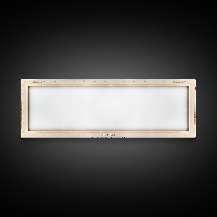 Bytom Poland Panoramic Travel Poster, Framed Canvas Print or Metal Wall Art, Travel Art, Home Decor, Panoramic Painting, Midcentury Art