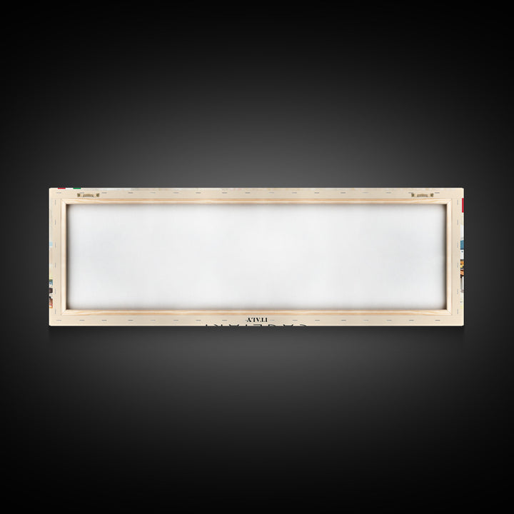 Cagliari Italy Wall Art, Panoramic Travel Poster, Panoramic Framed Canvas Print, City Wall Art, Wall Hanging Home Decor, Travel Art