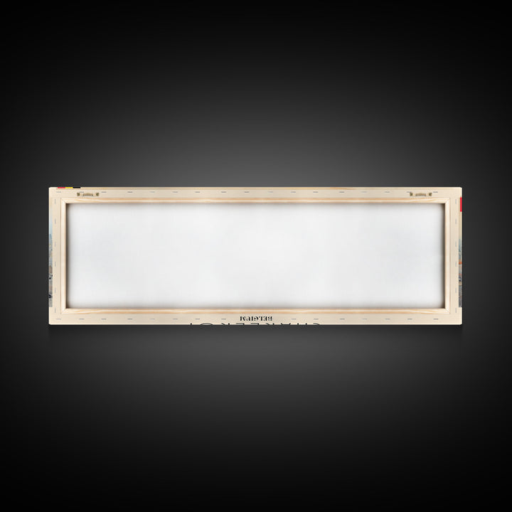 Charleroi Belgium Travel Print Wall Art, Panoramic City Art, Travel Art, Wall Decor, Vacation Gift, Framed Canvas Print Or Metal Art