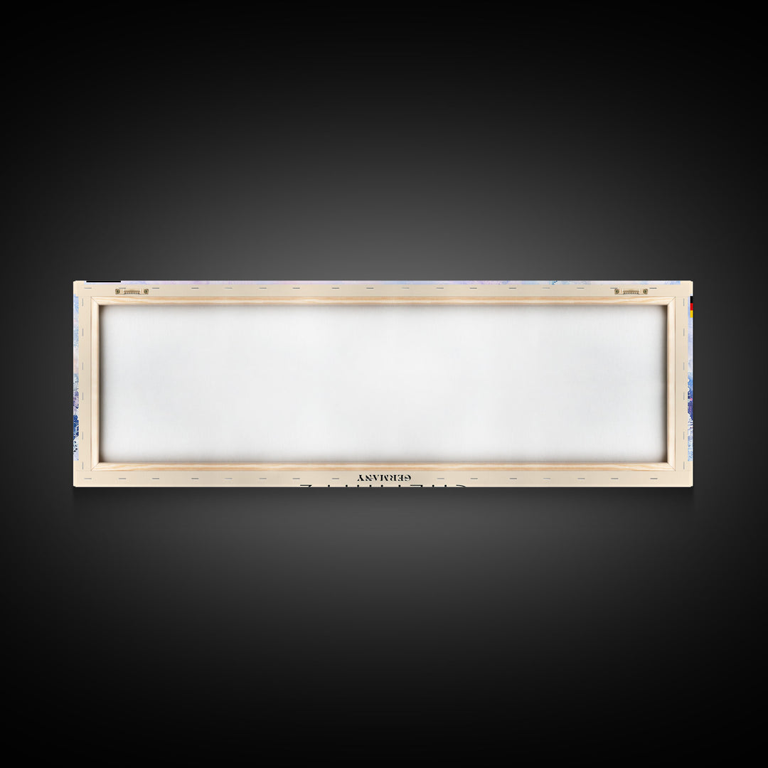 Chemnitz Germany Wall Art, Panoramic Travel Poster, Panoramic Framed Canvas Print, City Wall Art, Wall Hanging Home Decor, Travel Art