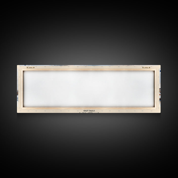 Pori Finland Travel Art, City Art, Framed Canvas Print or Metal Wall Art, Europe Travel Poster, Panoramic Wall Art, Extra Wide Wall Art