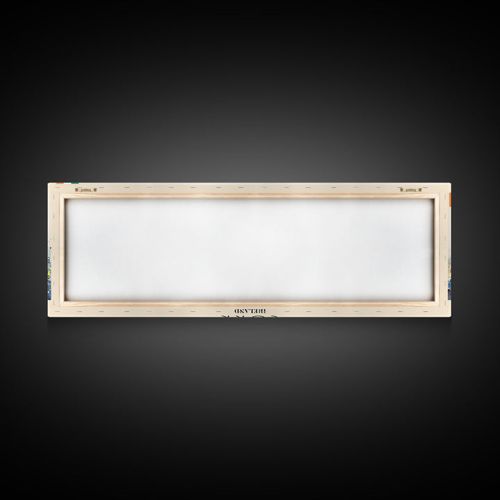 Cork Ireland Panoramic Travel Poster, Framed Canvas Print or Metal Wall Art, Travel Art, Home Decor, Panoramic Painting, Midcentury Art