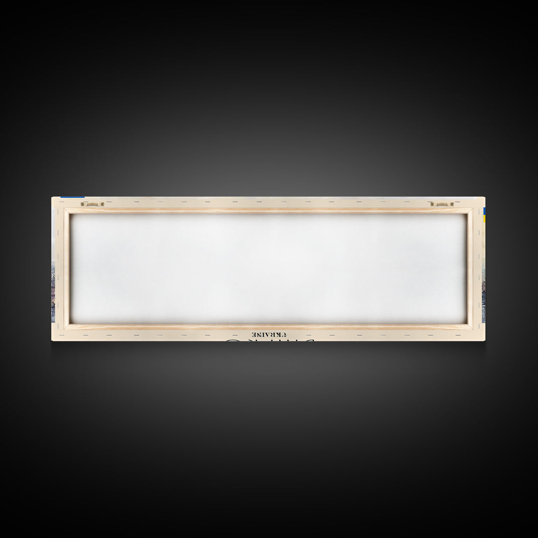 Dnipro Ukraine Wall Art, Panoramic Travel Poster, Panoramic Framed Canvas Print, City Wall Art, Wall Hanging Home Decor, Travel Art