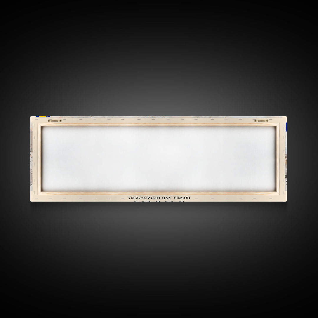 Doboj Bosnia Travel Print Wall Art, Panoramic City Art, Travel Art, Wall Decor, Vacation Gift, Framed Canvas Print Or Metal Art