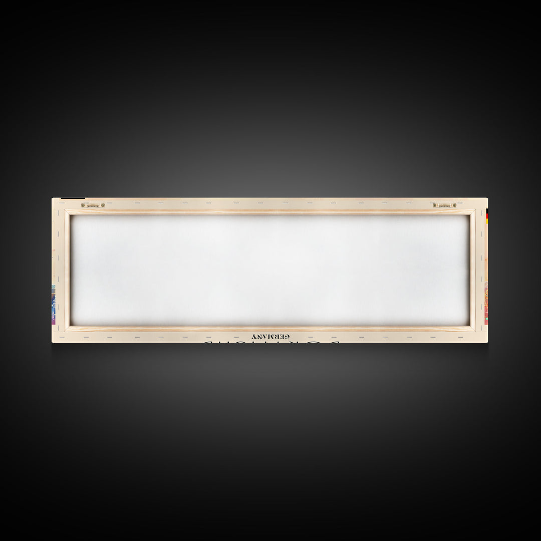 Dortmund Germany Wall Art, Panoramic Travel Poster, Panoramic Framed Canvas Print, City Wall Art, Wall Hanging Home Decor, Travel Art