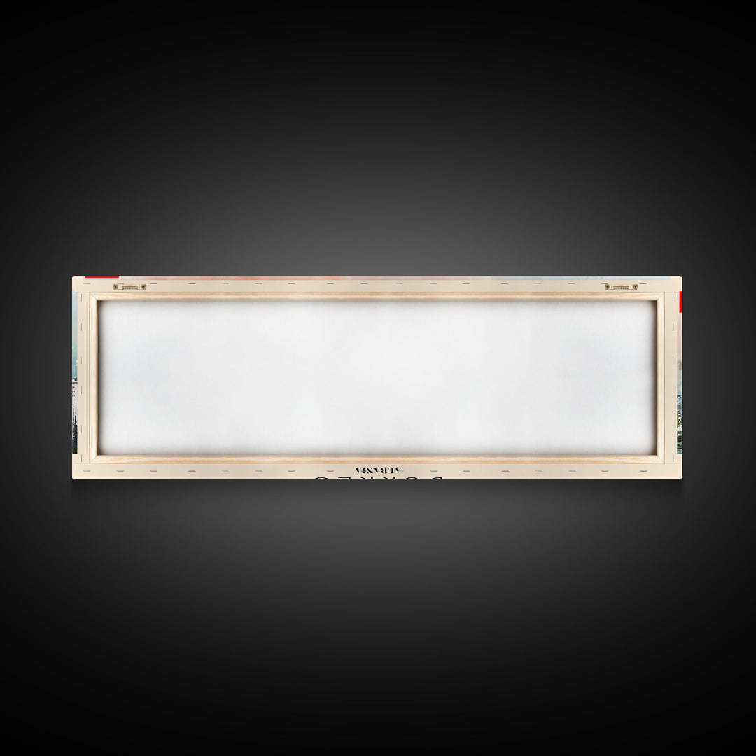 Durres Albania Travel Print Wall Art, Panoramic City Art, Travel Art, Wall Decor, Vacation Gift, Framed Canvas Print Or Metal Art