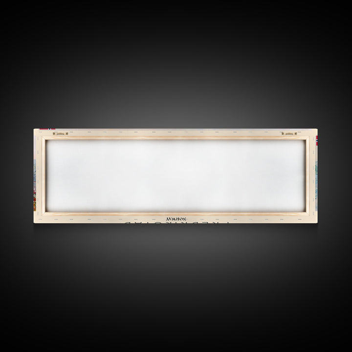 Fredrikstad Norway Travel Art, City Art, Framed Canvas Print or Metal Wall Art, Europe Travel Poster, Panoramic Wall Art, Extra Wide Wall Art