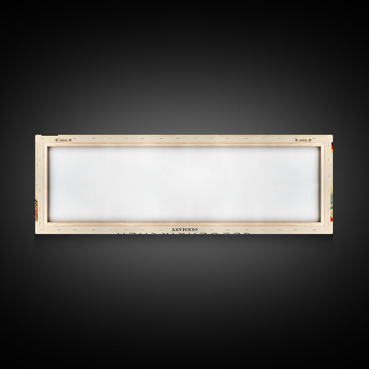 Gelsenkirchen Germany Panoramic Travel Poster, Framed Canvas Print or Metal Wall Art, Travel Art, Home Decor, Panoramic Painting, Midcentury Art