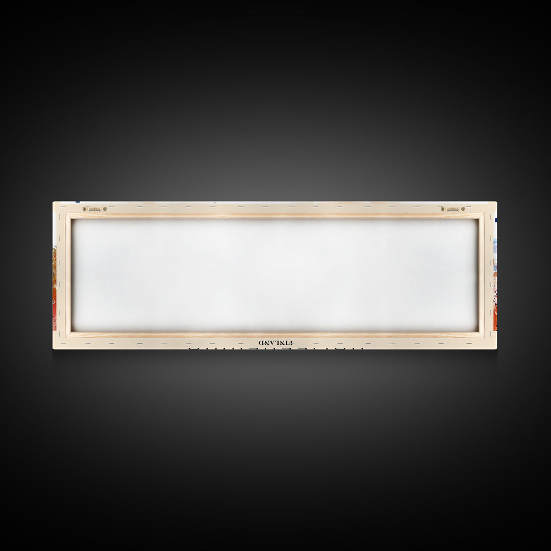 Hameenlinna Finland Travel Art, City Art, Framed Canvas Print or Metal Wall Art, Europe Travel Poster, Panoramic Wall Art, Extra Wide Wall Art