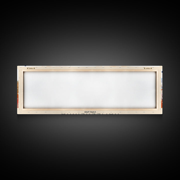 Hameenlinna Finland Travel Art, City Art, Framed Canvas Print or Metal Wall Art, Europe Travel Poster, Panoramic Wall Art, Extra Wide Wall Art