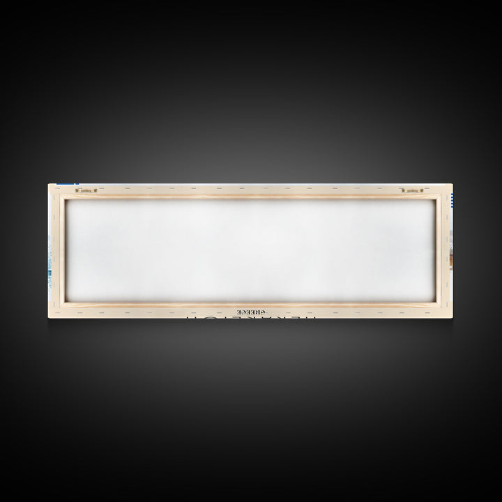 Heraklion Greece Panoramic Travel Poster, Framed Canvas Print or Metal Wall Art, Travel Art, Home Decor, Panoramic Painting, Midcentury Art