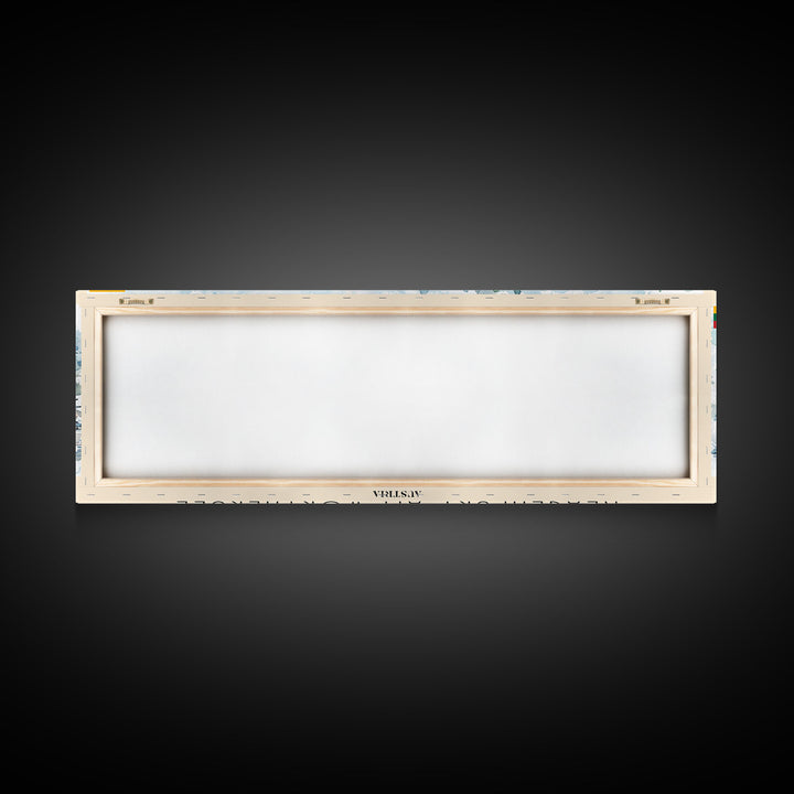 Klagenfurt Austria Panoramic Travel Poster, Framed Canvas Print or Metal Wall Art, Travel Art, Home Decor, Panoramic Painting, Midcentury Art