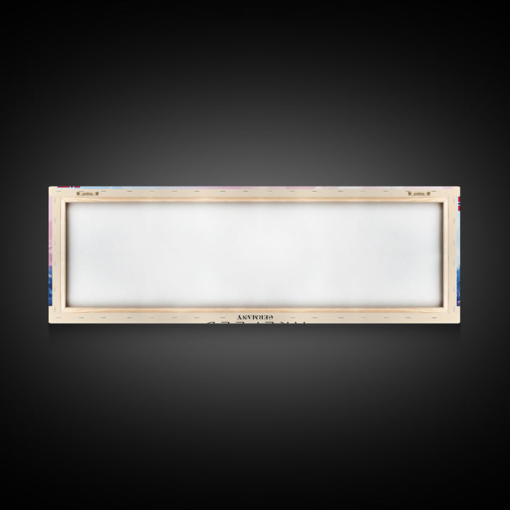 Krefeld Germany Panoramic Travel Poster, Framed Canvas Print or Metal Wall Art, Travel Art, Home Decor, Panoramic Painting, Midcentury Art