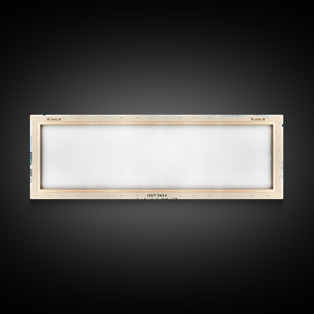 Lahti Finland Travel Art, City Art, Framed Canvas Print or Metal Wall Art, Europe Travel Poster, Panoramic Wall Art, Extra Wide Wall Art