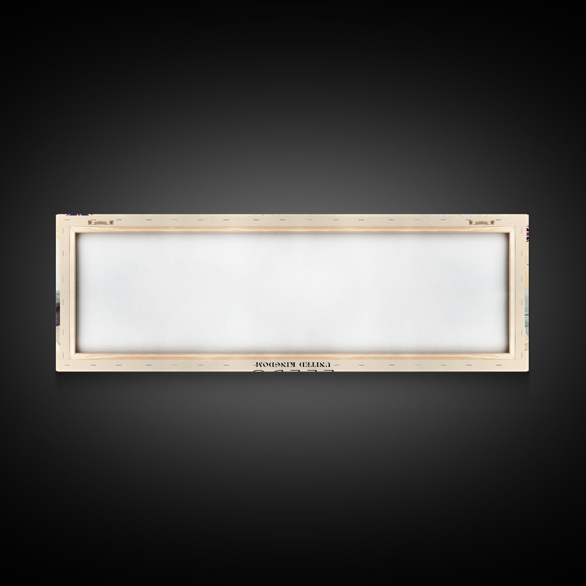 Leeds United Kingdom Panoramic Travel Poster, Framed Canvas Print or Metal Wall Art, Travel Art, Home Decor, Panoramic Painting, Midcentury Art