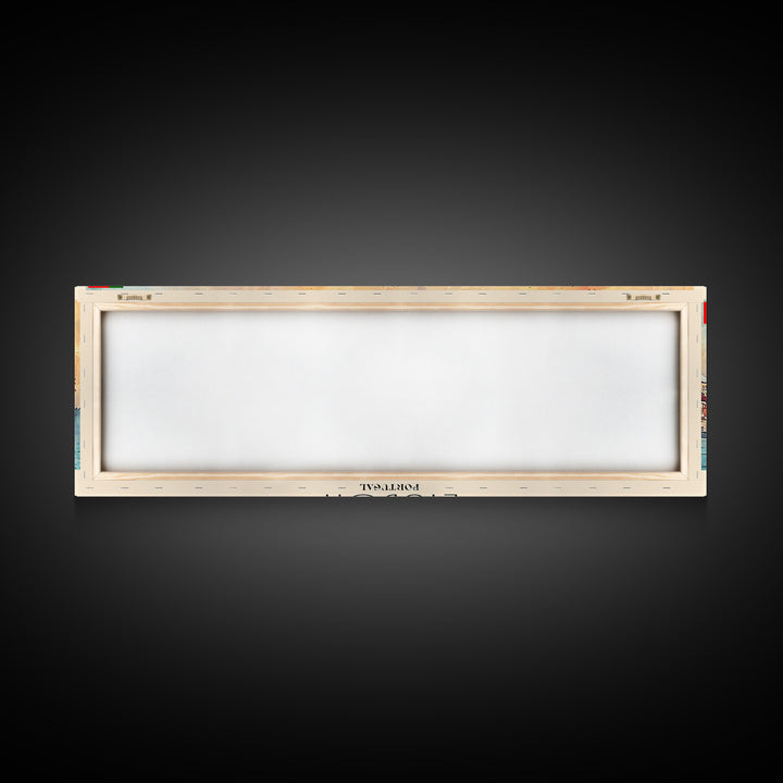 Lisbon Portugal Travel Print Wall Art, Panoramic City Art, Travel Art, Wall Decor, Vacation Gift, Framed Canvas Print Or Metal Art