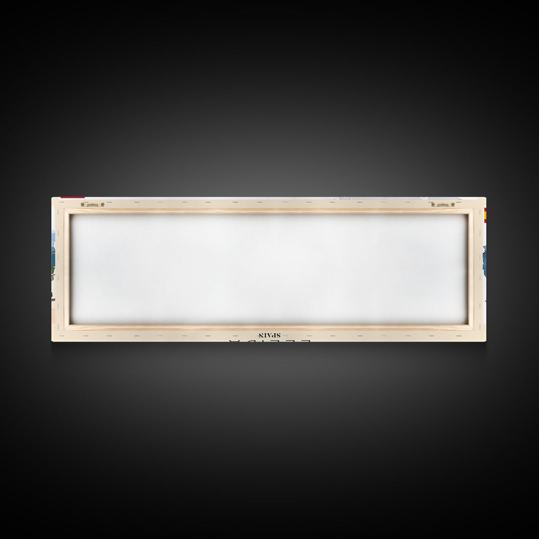 Lleida Spain Travel Print Wall Art, Panoramic City Art, Travel Art, Wall Decor, Vacation Gift, Framed Canvas Print Or Metal Art