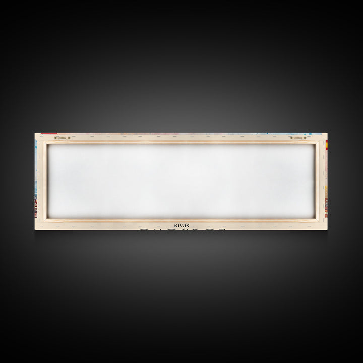 Logroño Spain Travel Art, City Art, Framed Canvas Print or Metal Wall Art, Europe Travel Poster, Panoramic Wall Art, Extra Wide Wall Art