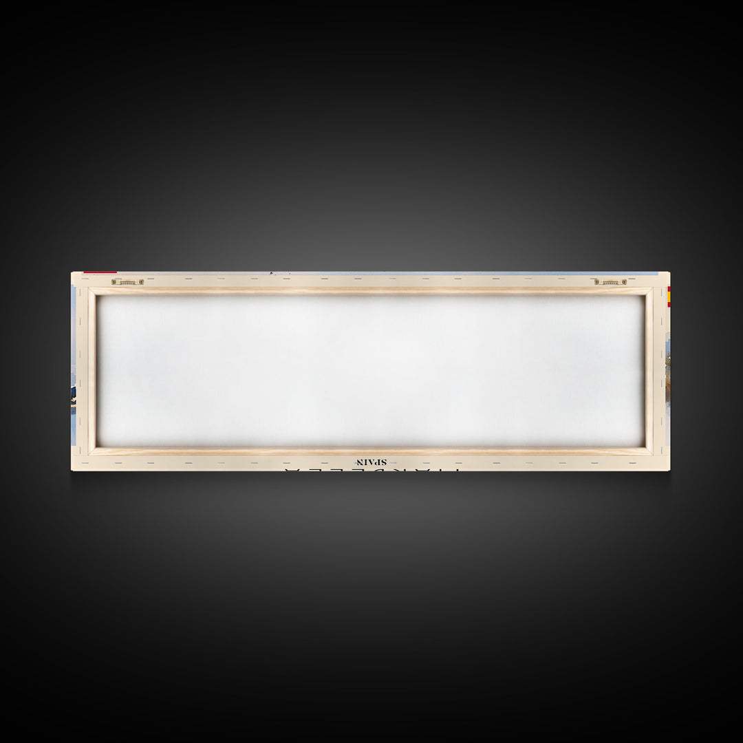 Marbella Spain Travel Art, City Art, Framed Canvas Print or Metal Wall Art, Europe Travel Poster, Panoramic Wall Art, Extra Wide Wall Art