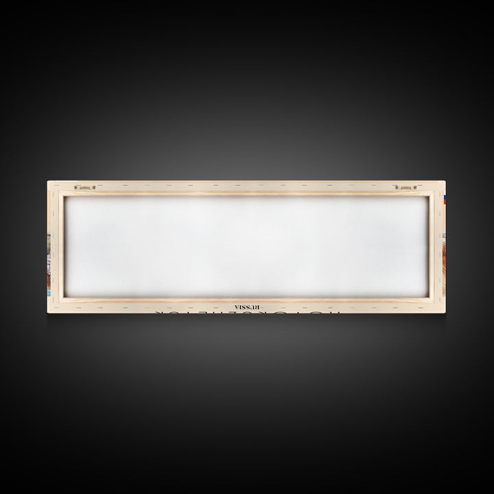 Novokuznetsk Russia Panoramic Travel Poster, Framed Canvas Print or Metal Wall Art, Travel Art, Home Decor, Panoramic Painting, Midcentury Art