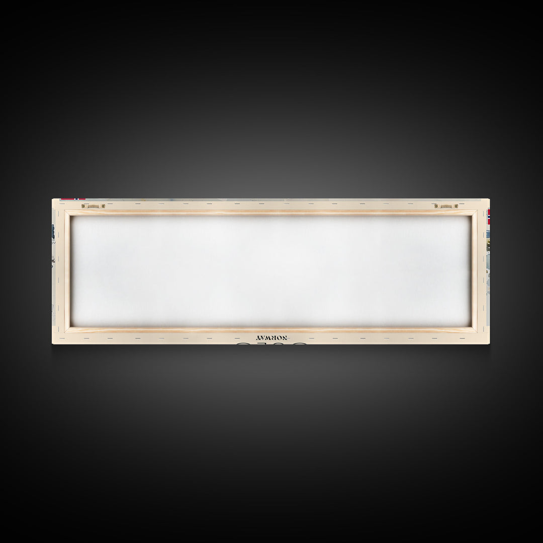 Oslo Norway Travel Art, City Art, Framed Canvas Print or Metal Wall Art, Europe Travel Poster, Panoramic Wall Art, Extra Wide Wall Art