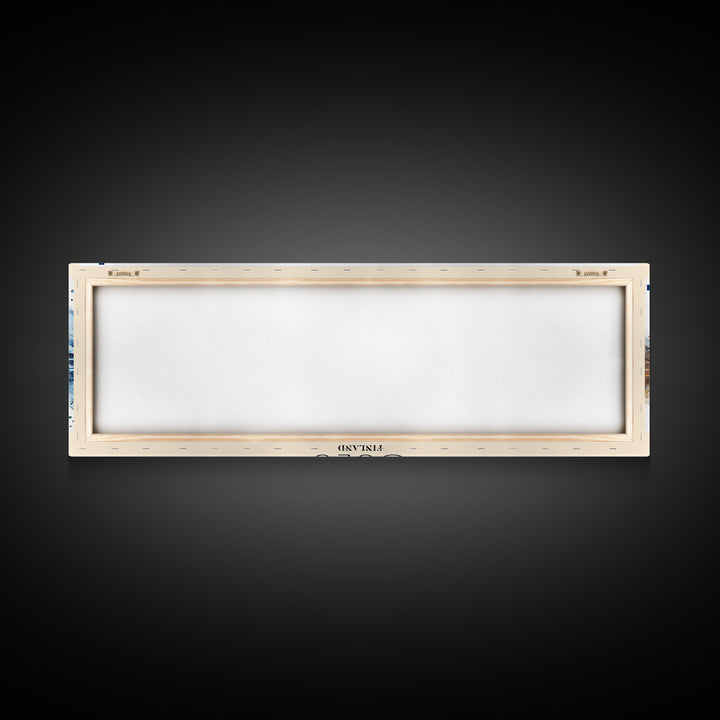 Oulu Finland Travel Print Wall Art, Panoramic City Art, Travel Art, Wall Decor, Vacation Gift, Framed Canvas Print Or Metal Art