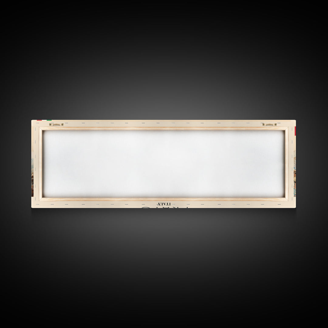 Prato Italy Panoramic Travel Poster, Framed Canvas Print or Metal Wall Art, Travel Art, Home Decor, Panoramic Painting, Midcentury Art