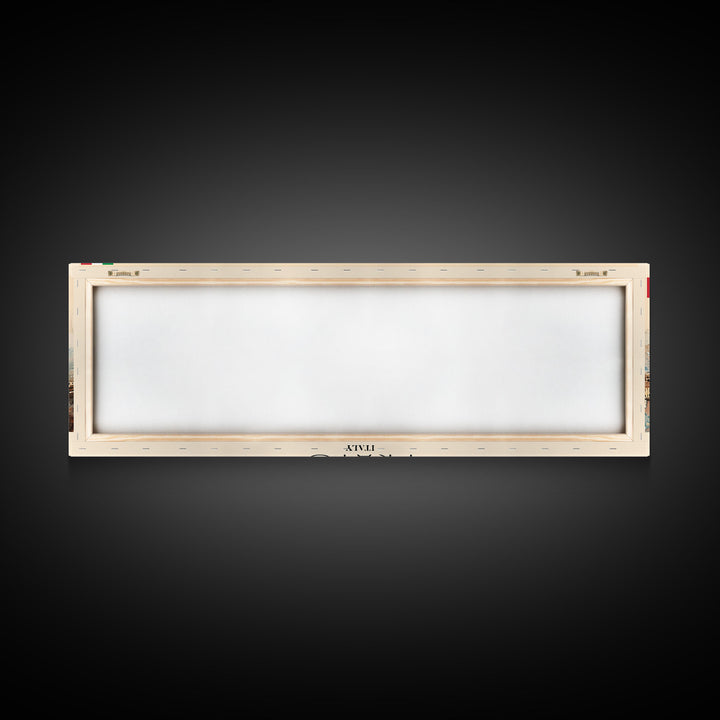 Prato Italy Panoramic Travel Poster, Framed Canvas Print or Metal Wall Art, Travel Art, Home Decor, Panoramic Painting, Midcentury Art