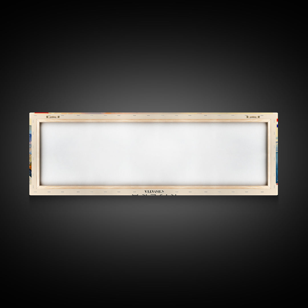 Rijeka Croatia Travel Print Wall Art, Panoramic City Art, Travel Art, Wall Decor, Vacation Gift, Framed Canvas Print Or Metal Art