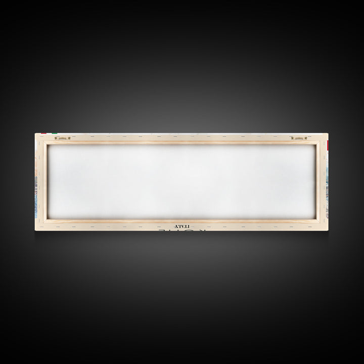 Rome Italy Travel Print Wall Art, Panoramic City Art, Travel Art, Wall Decor, Vacation Gift, Framed Canvas Print Or Metal Art