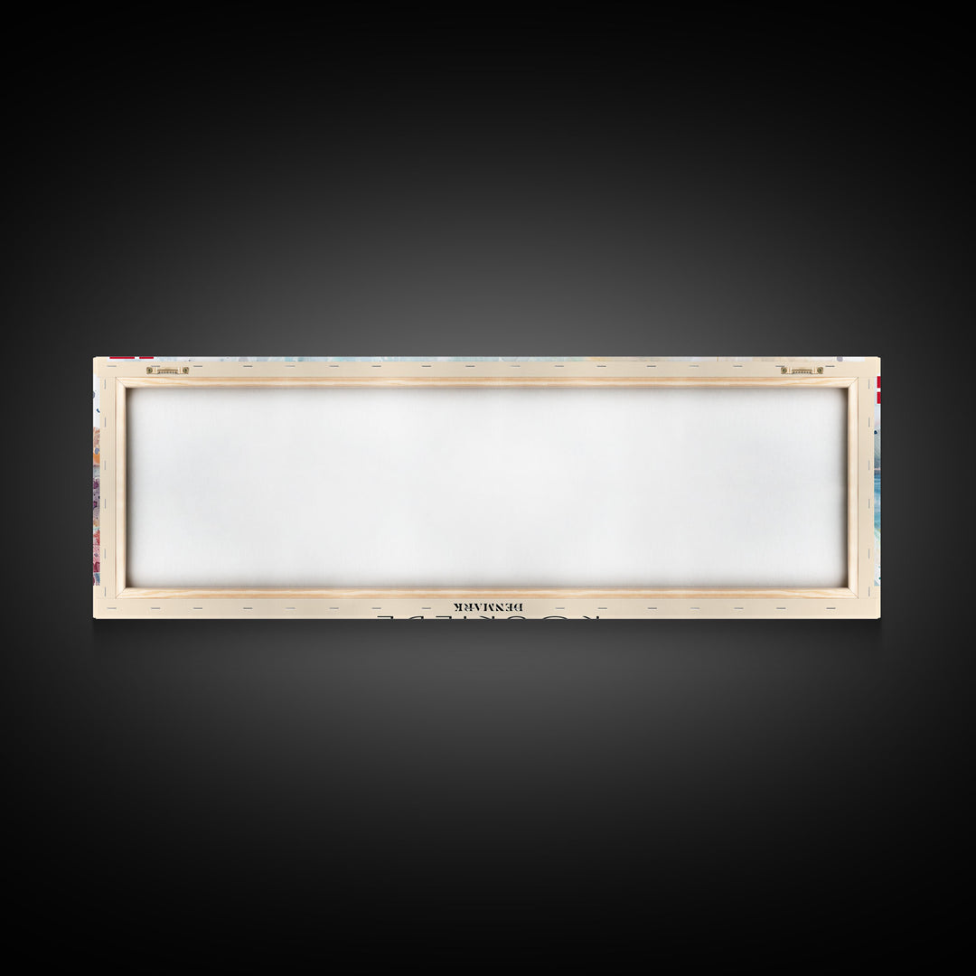 Roskilde Denmark Travel Art, City Art, Framed Canvas Print or Metal Wall Art, Europe Travel Poster, Panoramic Wall Art, Extra Wide Wall Art