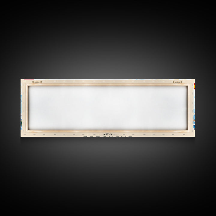 Sabadell Spain Travel Print Wall Art, Panoramic City Art, Travel Art, Wall Decor, Vacation Gift, Framed Canvas Print Or Metal Art