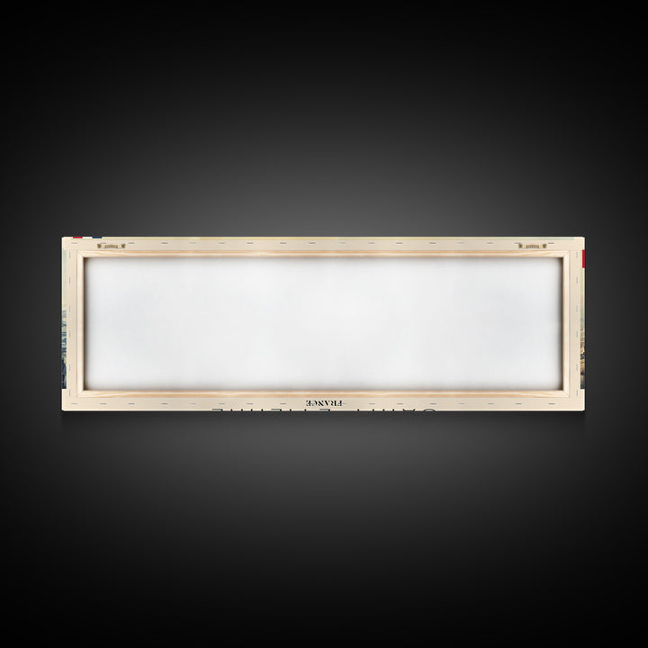 Saint Etienne France Panoramic Travel Poster, Framed Canvas Print or Metal Wall Art, Travel Art, Home Decor, Panoramic Painting, Midcentury Art