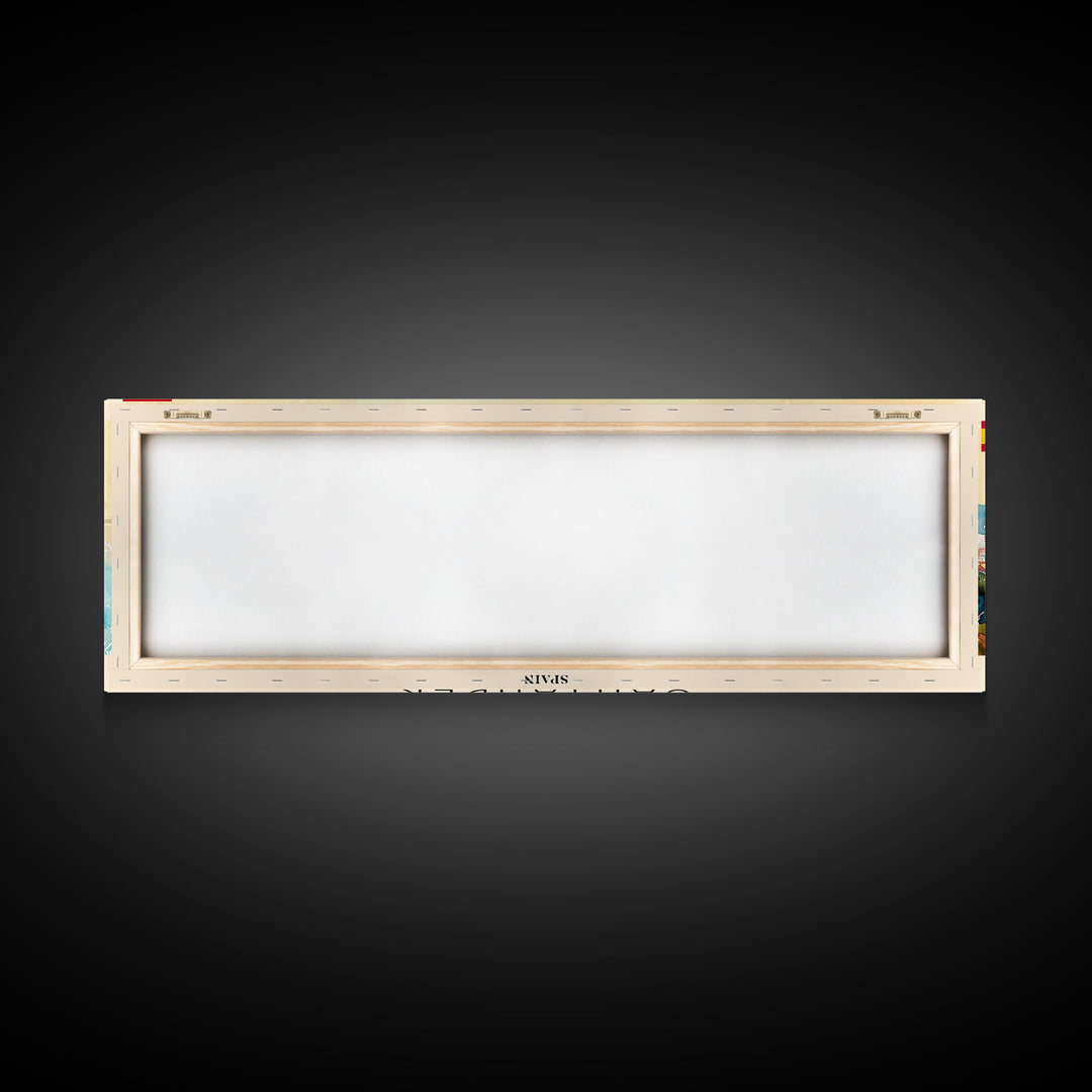 Santander Spain Travel Print Wall Art, Panoramic City Art, Travel Art, Wall Decor, Vacation Gift, Framed Canvas Print Or Metal Art