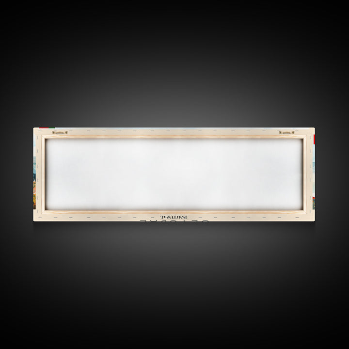 Setbal Portugal Travel Print Wall Art, Panoramic City Art, Travel Art, Wall Decor, Vacation Gift, Framed Canvas Print Or Metal Art