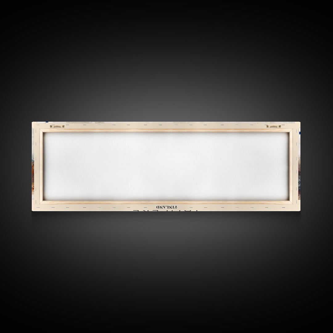 Tampere Finland Travel Print Wall Art, Panoramic City Art, Travel Art, Wall Decor, Vacation Gift, Framed Canvas Print Or Metal Art