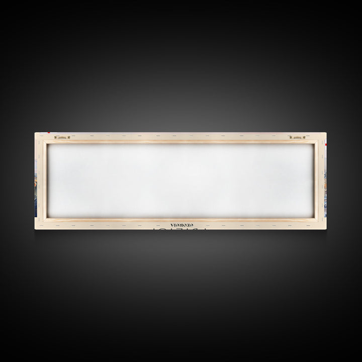 Tbilisi Georgia Travel Art, City Art, Framed Canvas Print or Metal Wall Art, Europe Travel Poster, Panoramic Wall Art, Extra Wide Wall Art