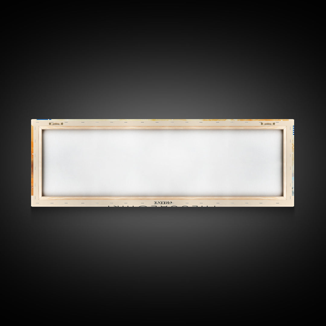 Thessaloniki Greece Travel Art, City Art, Framed Canvas Print or Metal Wall Art, Europe Travel Poster, Panoramic Wall Art, Extra Wide Wall Art