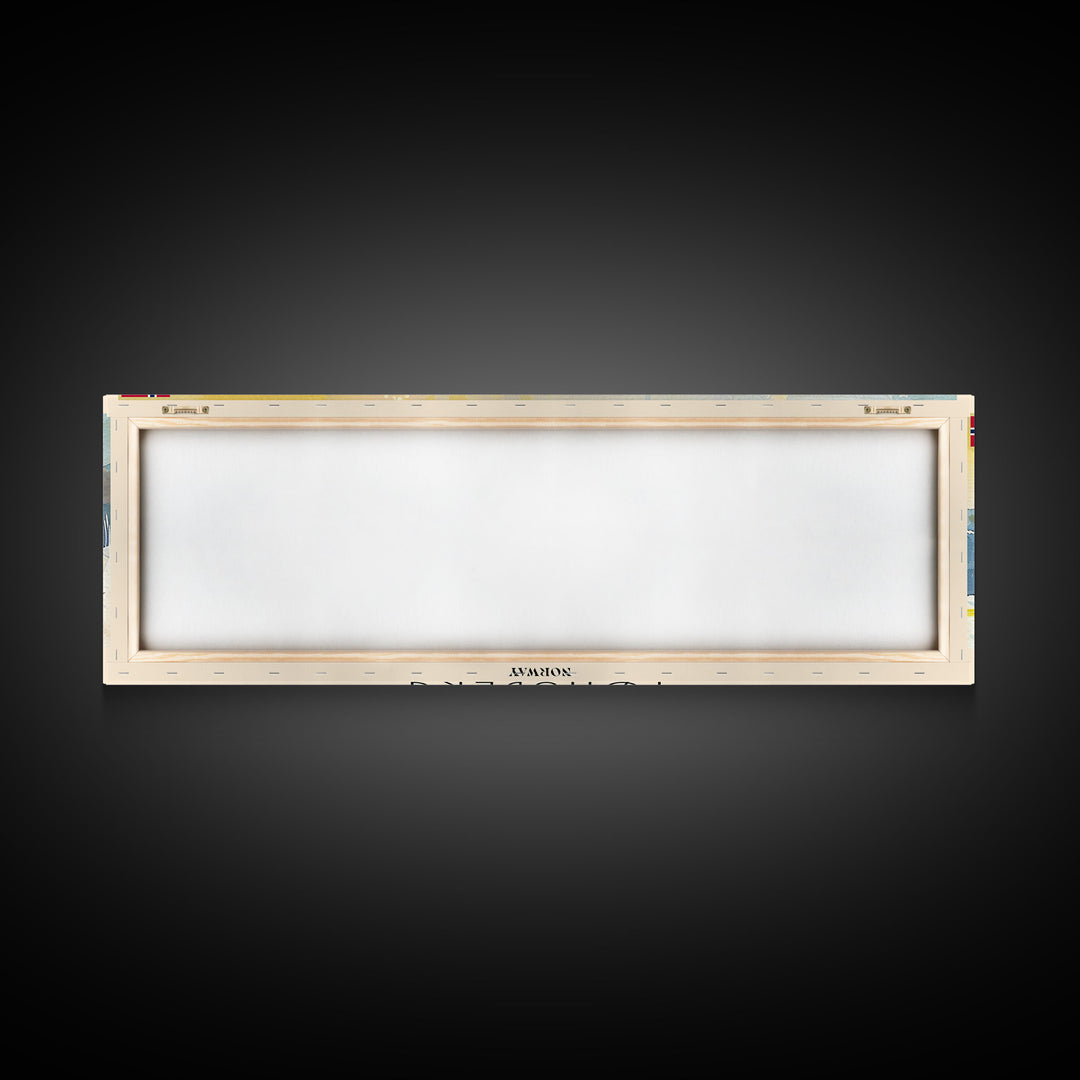 Tonsberg Norway Travel Print Wall Art, Panoramic City Art, Travel Art, Wall Decor, Vacation Gift, Framed Canvas Print Or Metal Art