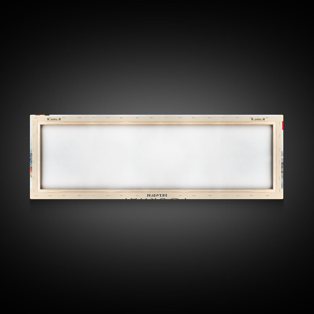 Tournai Belgium Travel Print Wall Art, Panoramic City Art, Travel Art, Wall Decor, Vacation Gift, Framed Canvas Print Or Metal Art