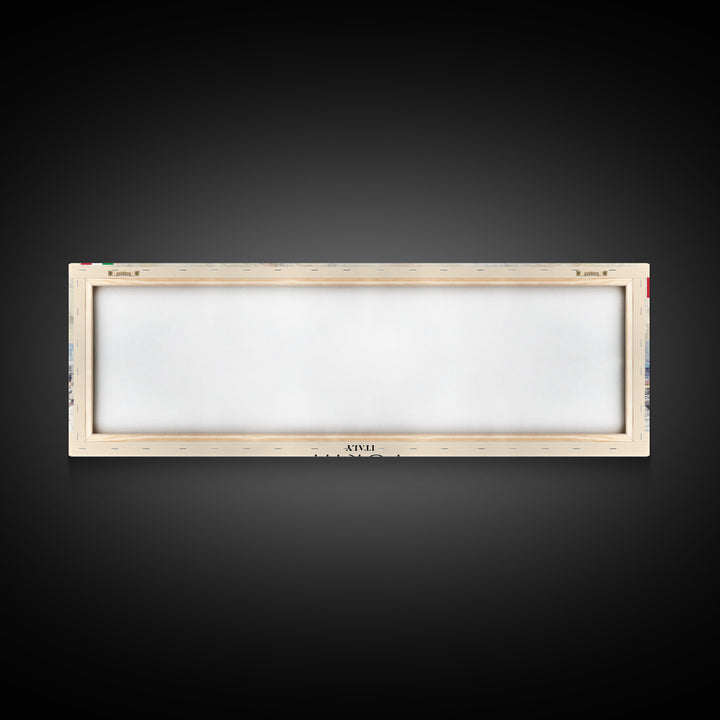 Turin Italy Panoramic Travel Poster, Framed Canvas Print or Metal Wall Art, Travel Art, Home Decor, Panoramic Painting, Midcentury Art