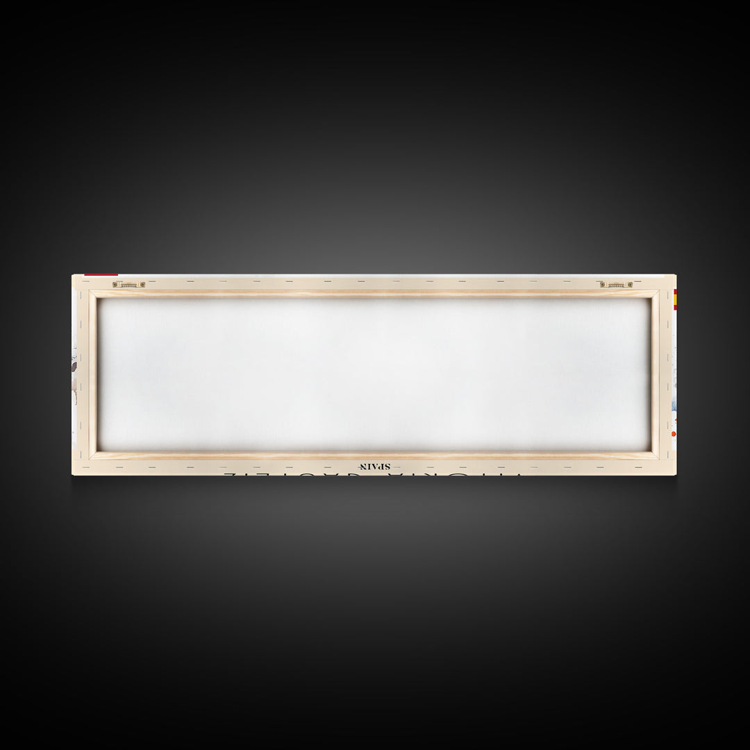 Vitoria Gasteiz Spain Travel Art, City Art, Framed Canvas Print or Metal Wall Art, Europe Travel Poster, Panoramic Wall Art, Extra Wide Wall Art