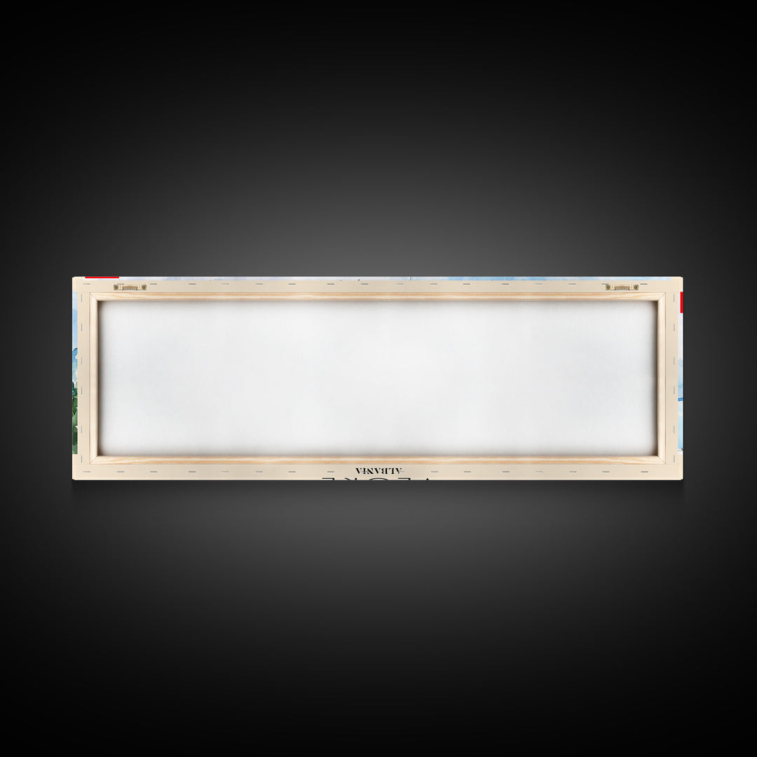 Vlore Albania Travel Art, City Art, Framed Canvas Print or Metal Wall Art, Europe Travel Poster, Panoramic Wall Art, Extra Wide Wall Art