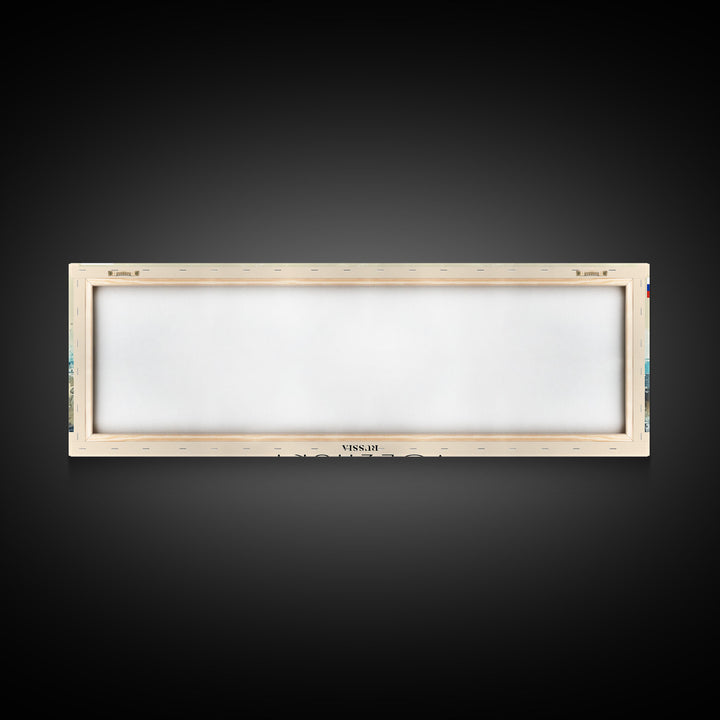 Volzhsky Russia Travel Art, City Art, Framed Canvas Print or Metal Wall Art, Europe Travel Poster, Panoramic Wall Art, Extra Wide Wall Art