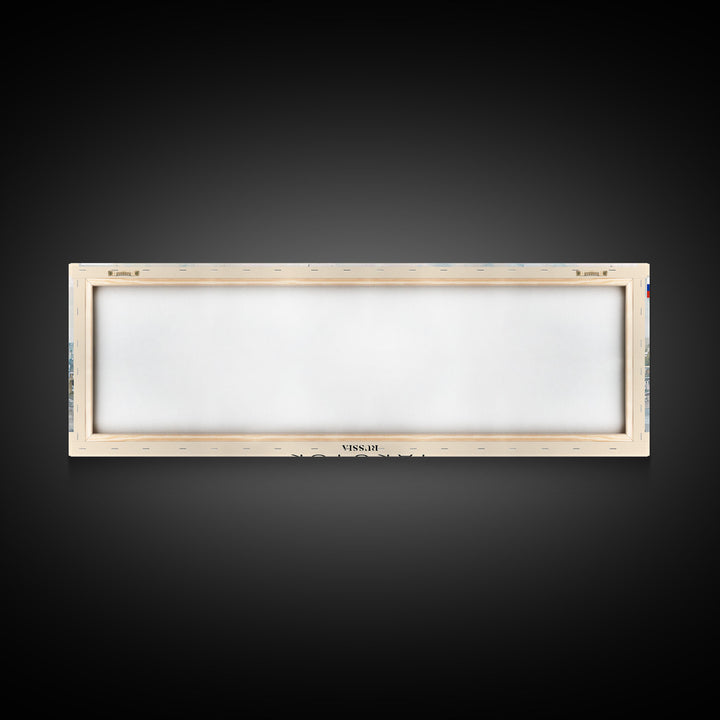 Yakutsk Russia Panoramic Travel Poster, Framed Canvas Print or Metal Wall Art, Travel Art, Home Decor, Panoramic Painting, Midcentury Art