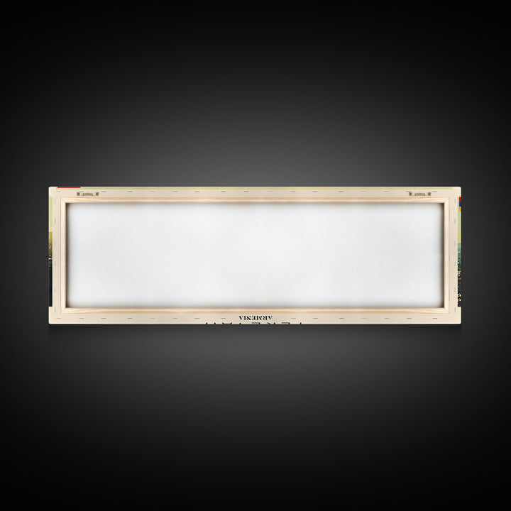 Yerevan Armenia Travel Art, City Art, Framed Canvas Print or Metal Wall Art, Europe Travel Poster, Panoramic Wall Art, Extra Wide Wall Art