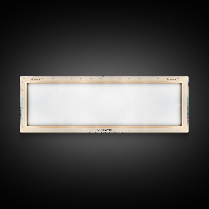 Zvolen Slovakia Panoramic Travel Poster, Framed Canvas Print or Metal Wall Art, Travel Art, Home Decor, Panoramic Painting, Midcentury Art