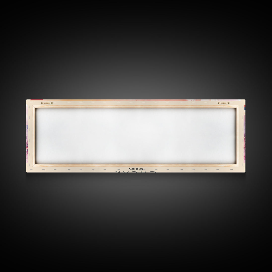 Čačak Serbia Wall Art, Panoramic Travel Poster, Panoramic Framed Canvas Print, City Wall Art, Wall Hanging Home Decor, Travel Art