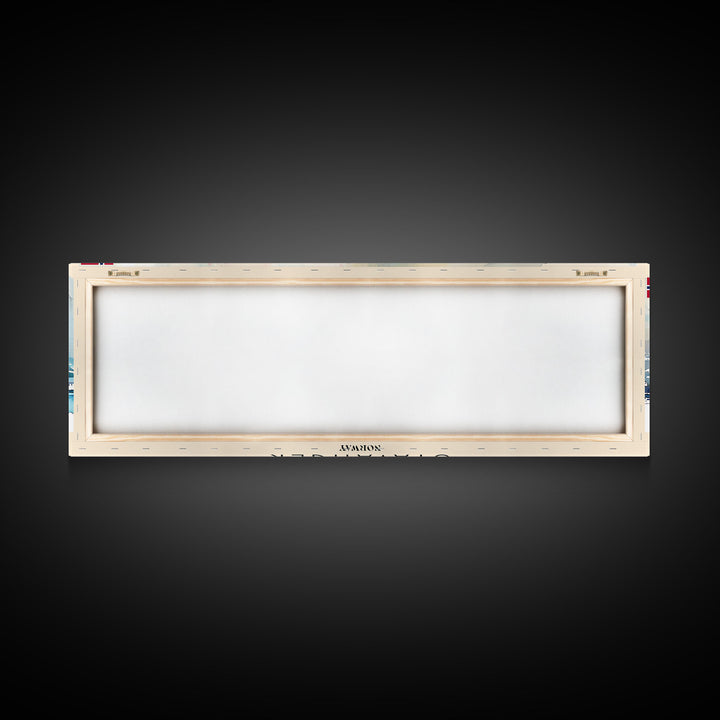 Stavanger Norway Travel Art, City Art, Framed Canvas Print or Metal Wall Art, Europe Travel Poster, Panoramic Wall Art, Extra Wide Wall Art