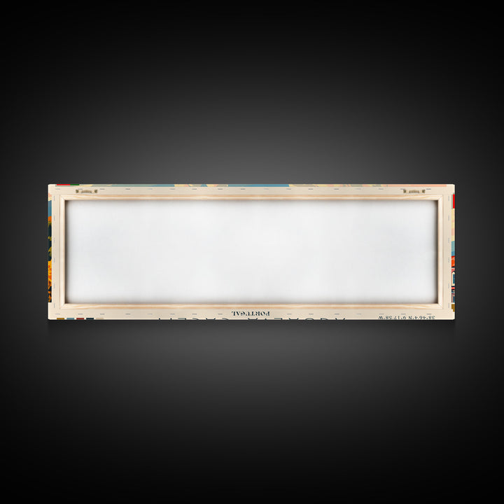 Agualva Portugal Wall Art, Panoramic Travel Poster, Panoramic Framed Canvas Print, City Wall Art, Wall Hanging Home Decor, Travel Art